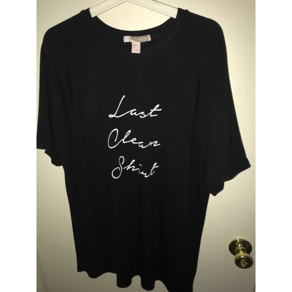Black graphic tee